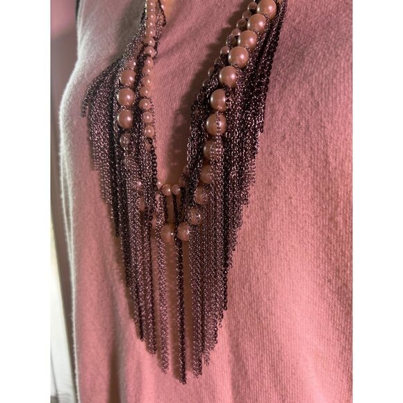 INC International Concept Pearl And Chain Necklace - Picture 3 of 10